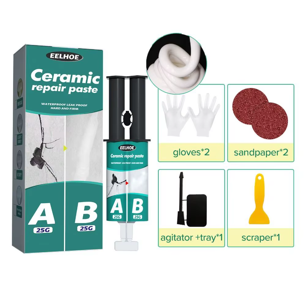Jeu de Colle AB pour Réparation de Carreaux, Outils de Réparation, Résistant à l'Eau, Degré de Chale