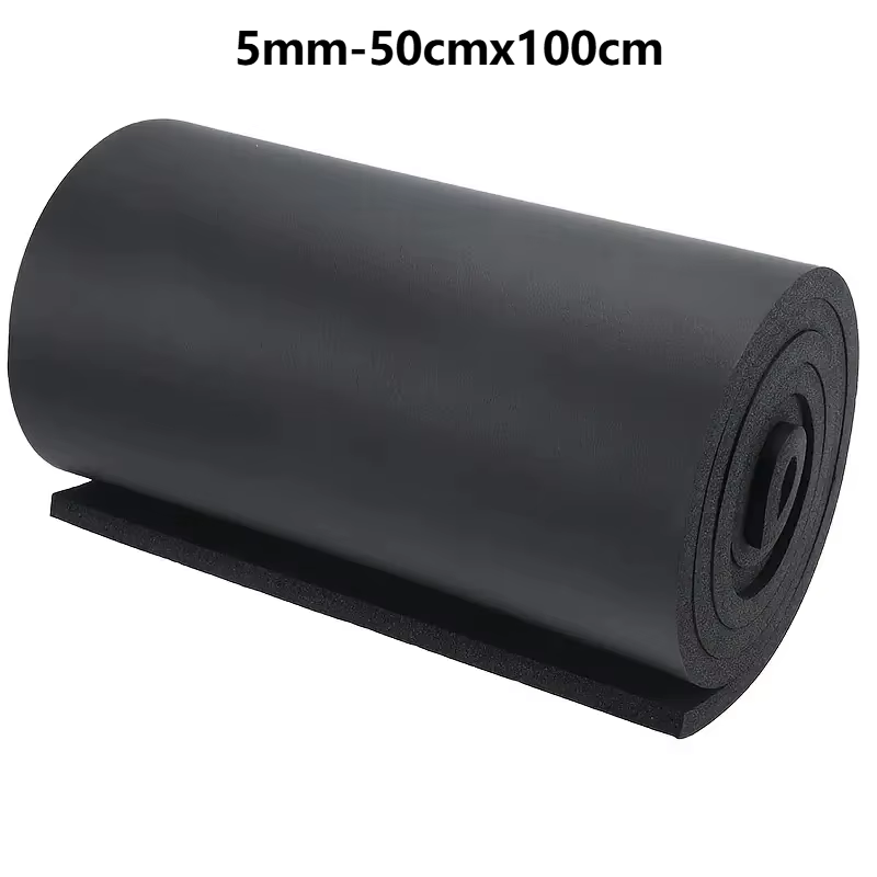 Rouleau de mousse de caoutchouc auto-adhésif, isolation d'insonorisation polyvalente, coupe facile p