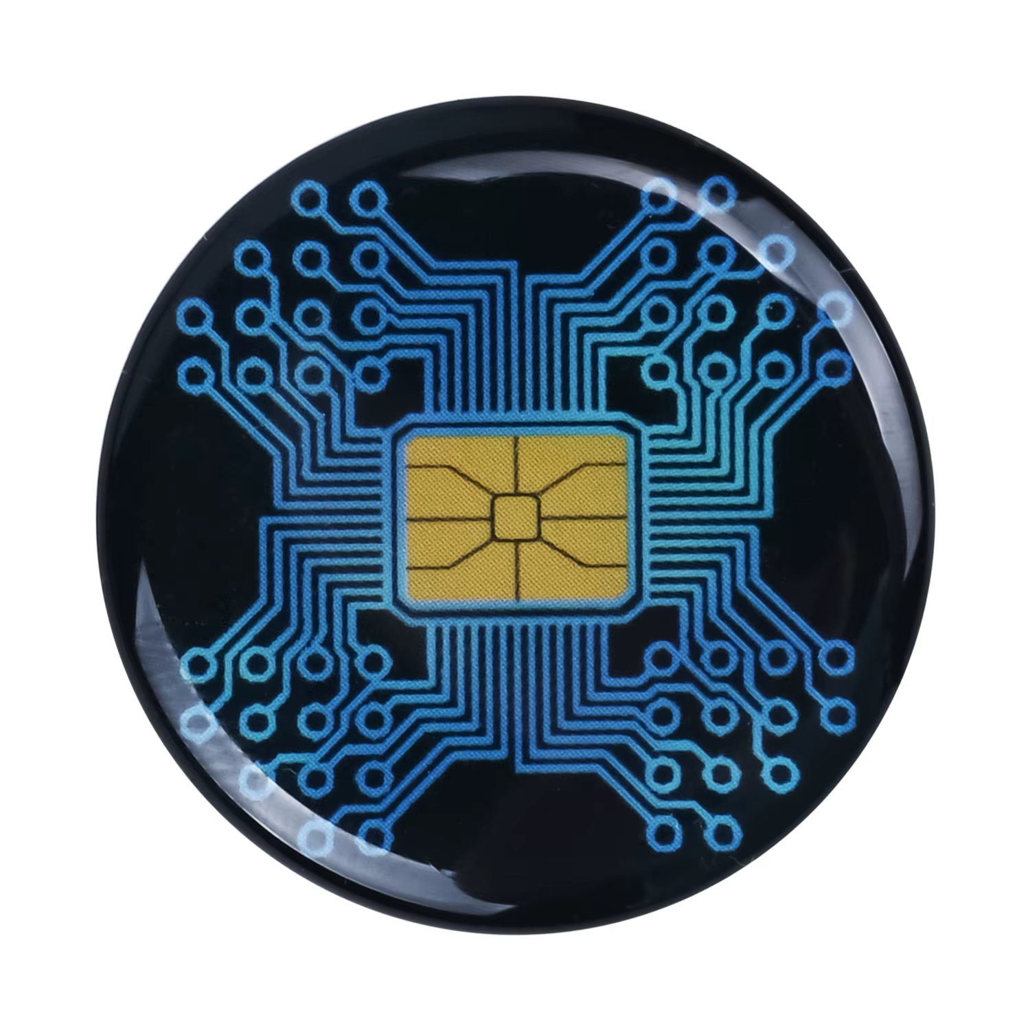 Protection EMF 5G bloqueur Anti-Radiation autocollant Mobile rond carré Ions négatifs scalaire boucl
