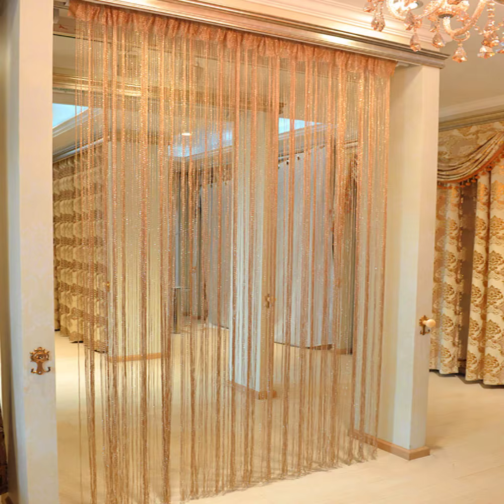 100x200 cm porte fenêtres suspendus perles décors rideau chaîne été mouche insectes écran gland pann