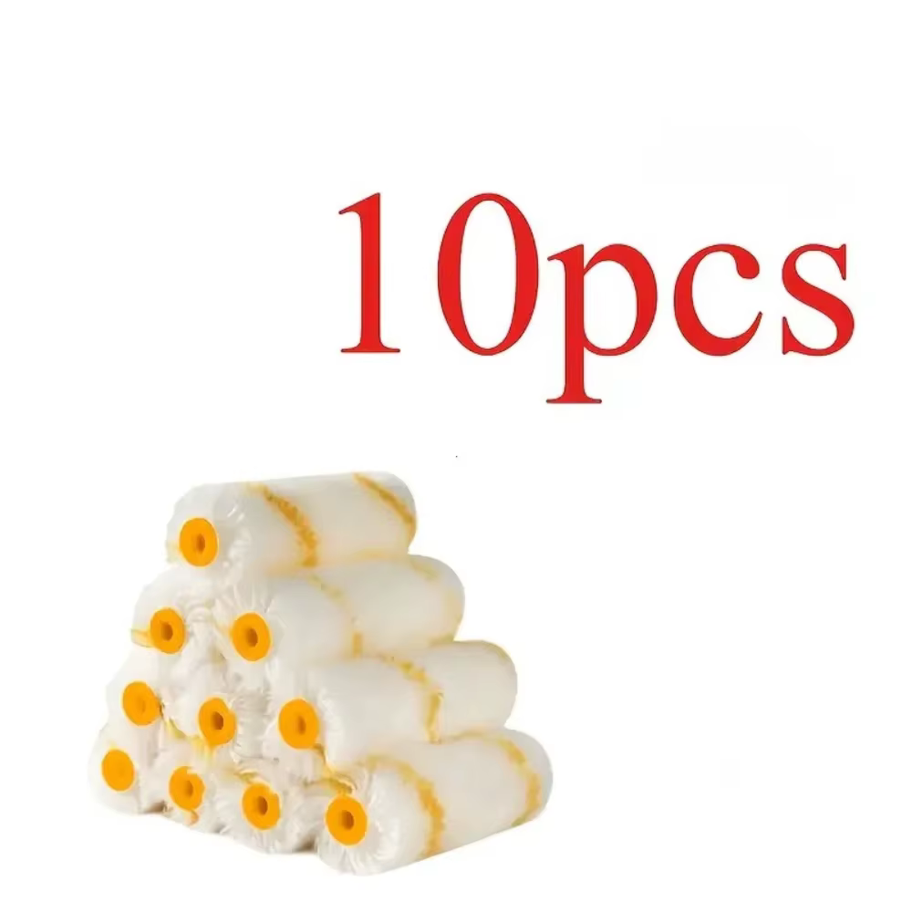 Kit de rouleaux à peinture, 10 pièces, rouleaux et housses de 4 pouces, brosse à peinture pour peind