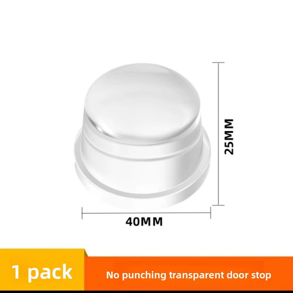 Butoir de porte en Silicone Transparent, sans perceuse, tampon Anti-bosse pour le bureau, la sécurit
