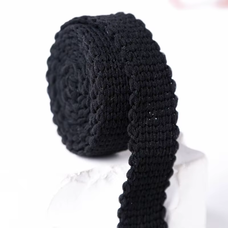 Ruban en laine tressée, 20mm, 100 Yards d'épaisseur, pour bricolage, nœuds de cheveux, Clips, collie