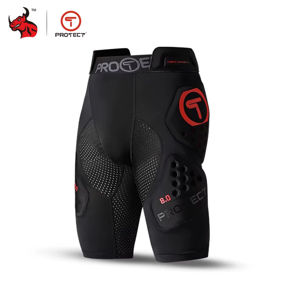 Pantalon de moto avec armure de genou et de hanche, équipement de protection léger pour Motocross, é
