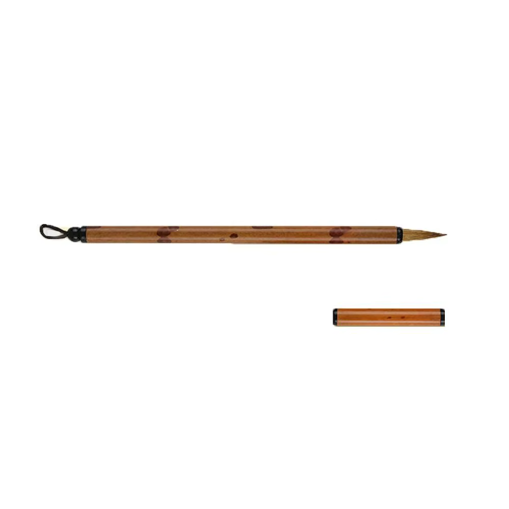 Pinceau de calligraphie chinoise pour aquarelle à l'huile, poils de loup, écritures en bambou, pince