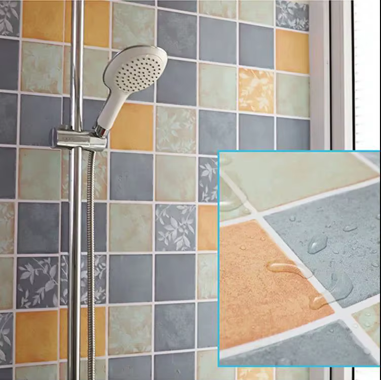 Panneaux muraux auto-adhésifs, vinyle résistant à l'eau et à l'huile pour l'imperméabilisation des s