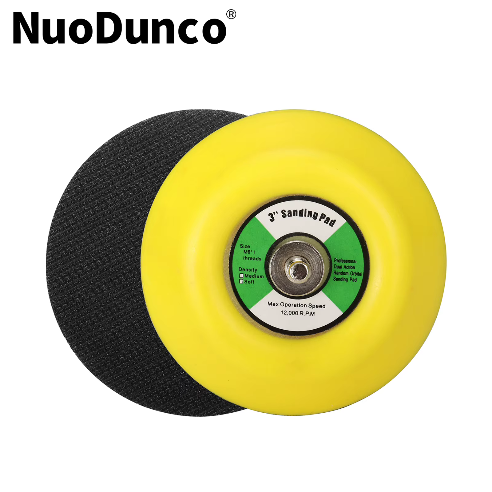 1/3 pièces Plaques de ponçage auto-agrippantes de 3 pouces avec filetage M6 pour tampons de ponçage,