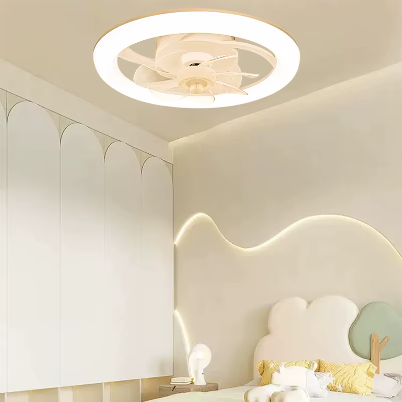 Nouveau ventilateur de plafond lumière salon, chambre moderne et Simple maison télécommande intellig