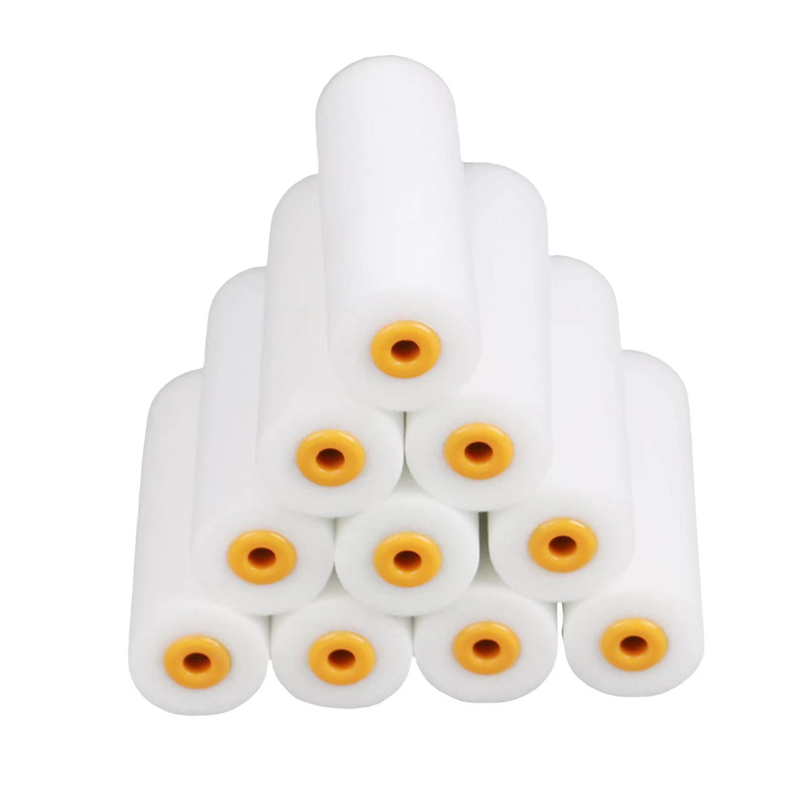 Rouleau de peinture en mousse, lot de 10, 4 pouces, rouleau en mousse haute densité, mini-rouleaux d