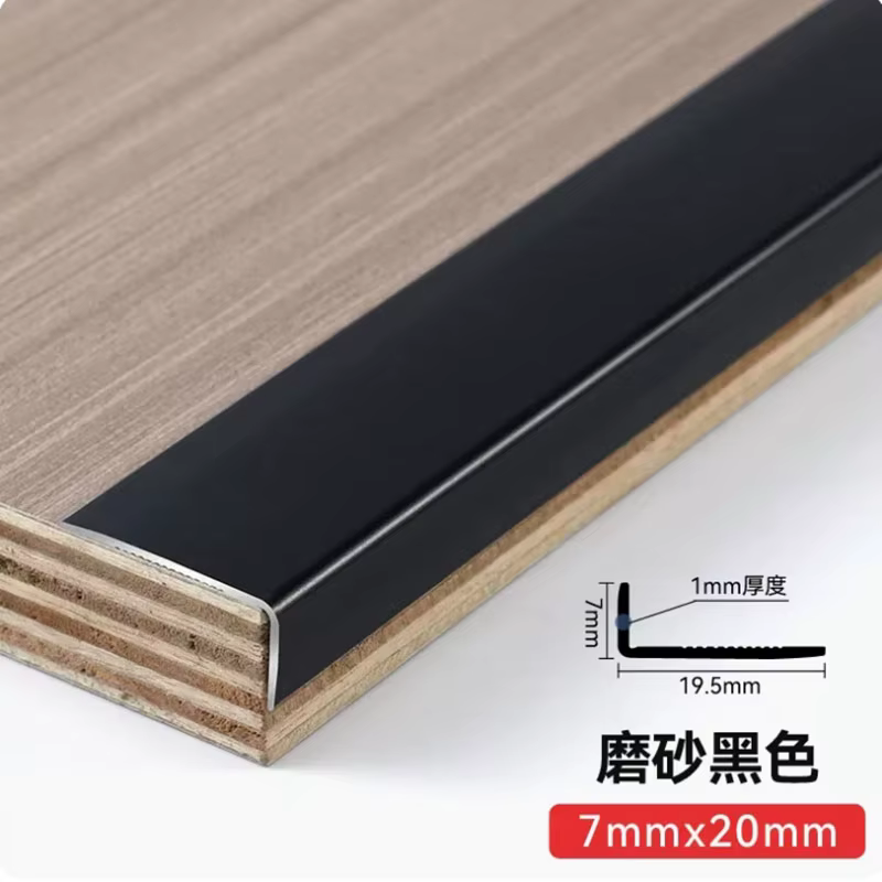 Bandes de protection d'angle de type L en alliage d'aluminium, autocollants anti-collision muraux en