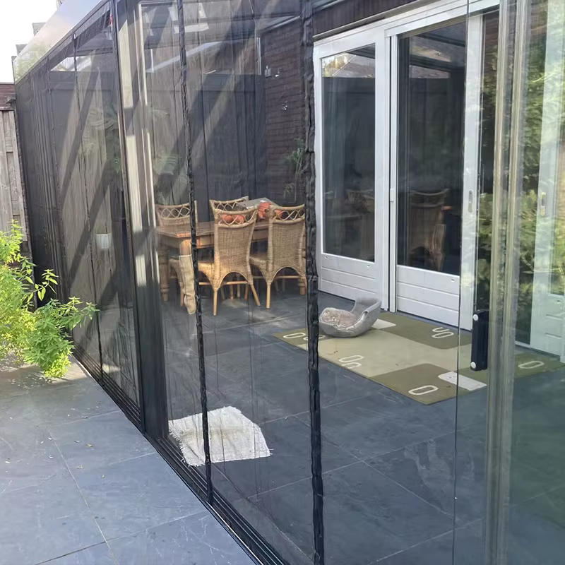 Rideau de porte de Garage magnétique de grande taille, moustiquaire de taille personnalisée, écran a