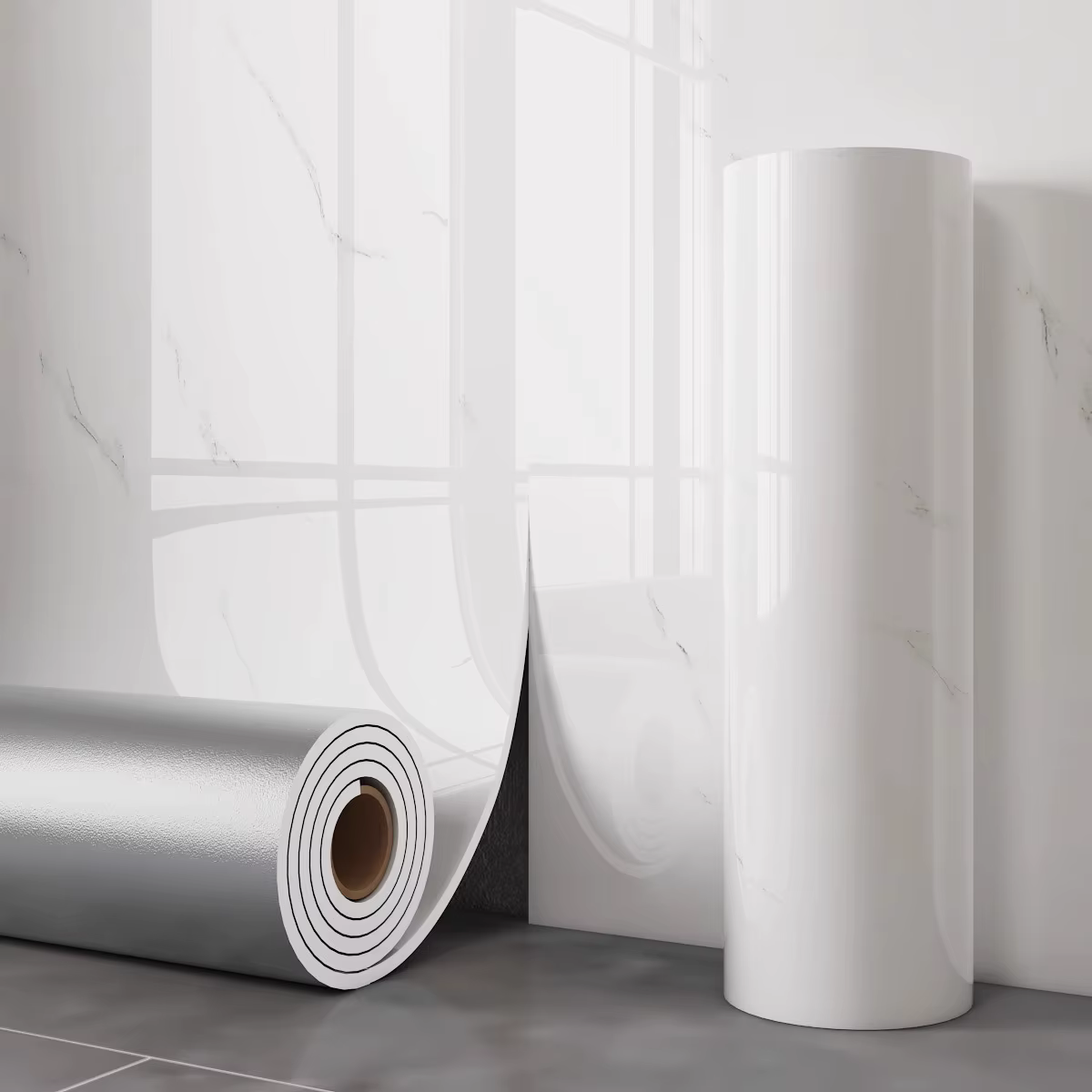 1PC 3 mètres x 40cm marbre épais mousse Imitation carrelage auto-adhésif papier peint chambre salon 