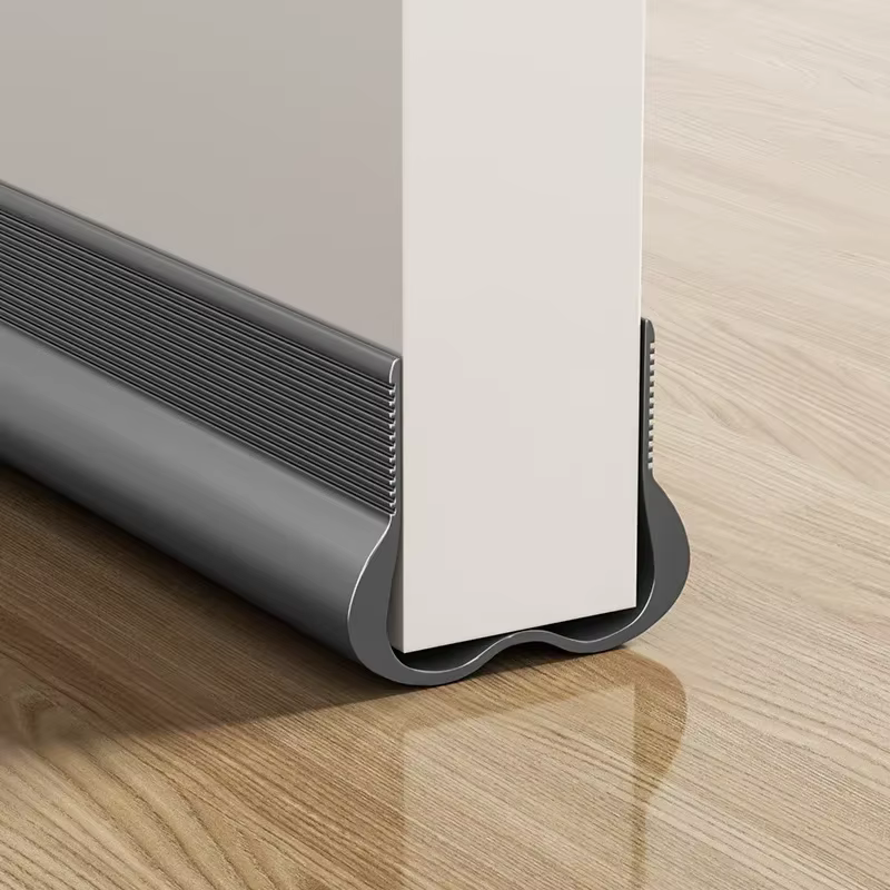 Bande d'étanchéité Flexible en PVC pour bas de porte, bouchon de tirage sous la porte, bande d'étanc