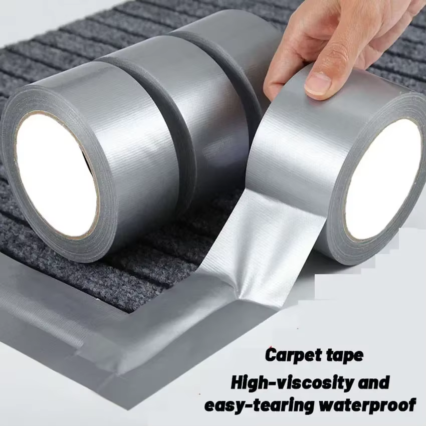 Ruban adhésif industriel épais en aluminium de 10 m, gris argenté, étanche et coupe-vent pour la mai