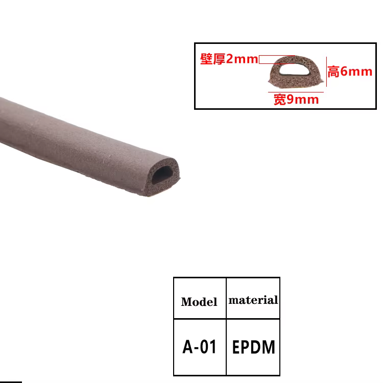 Bande d'étanchéité auto-adhésive EPDM pour portes et fenêtres, insonorisation, évitement des collisi