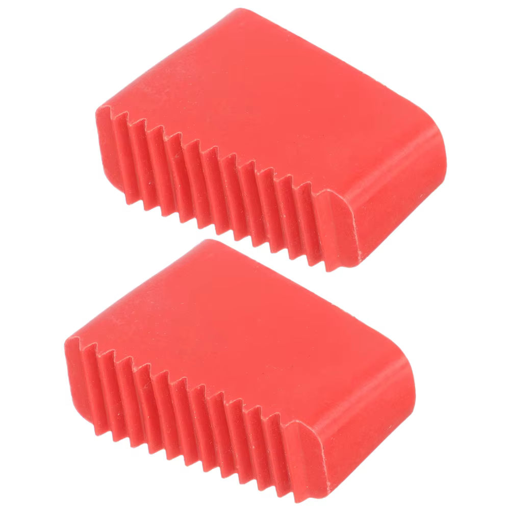 Couvre-pieds d'échelle rouge, 2 pièces, protecteurs de sol en caoutchouc, pour la maison et l'extéri