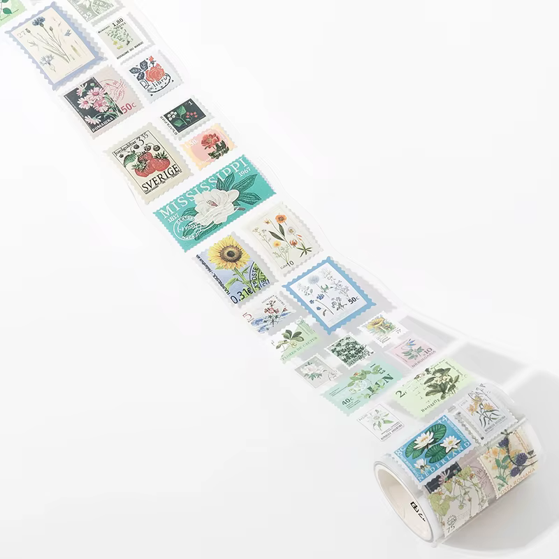 Autocollants Vintage Style bande tampon 55mm x 2m, 1 rouleau décoratif, collage pour Album journal i