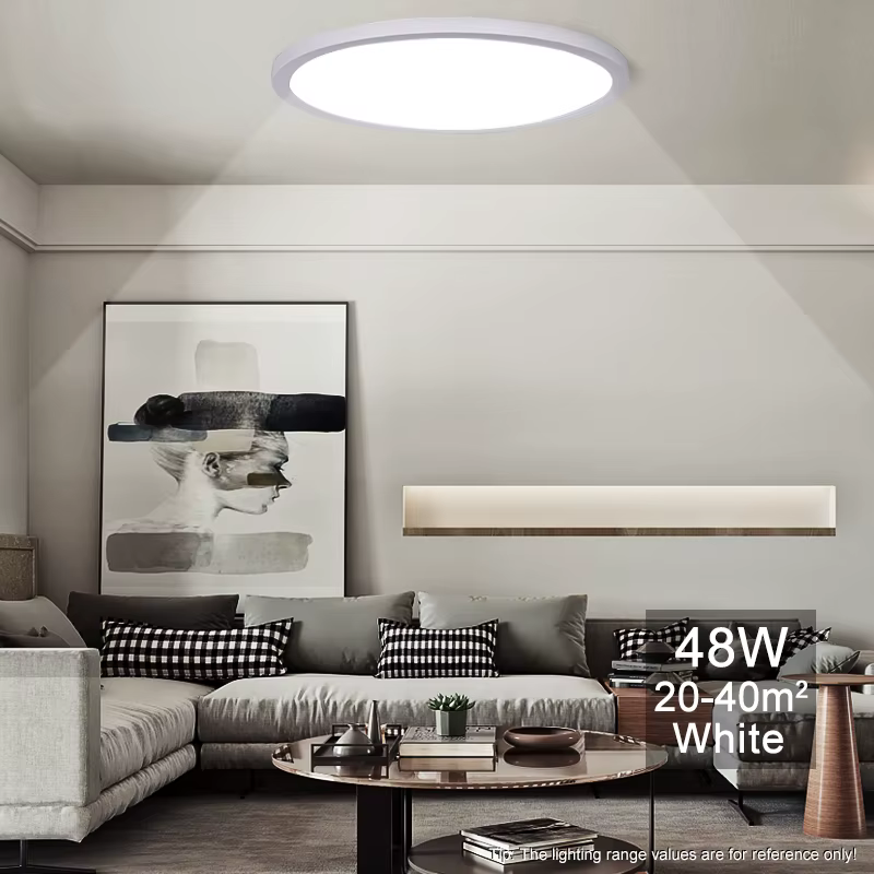 MARPOU 2 cm Ultra-mince LED plafonnier 24 W 28 W 38 W 48 W blanc chaud blanc froid blanc neutre inté