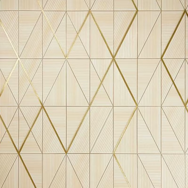 Rouleau de papier peint rayé contemporain, décoration de maison imperméable pour salon, mur d'hôtel