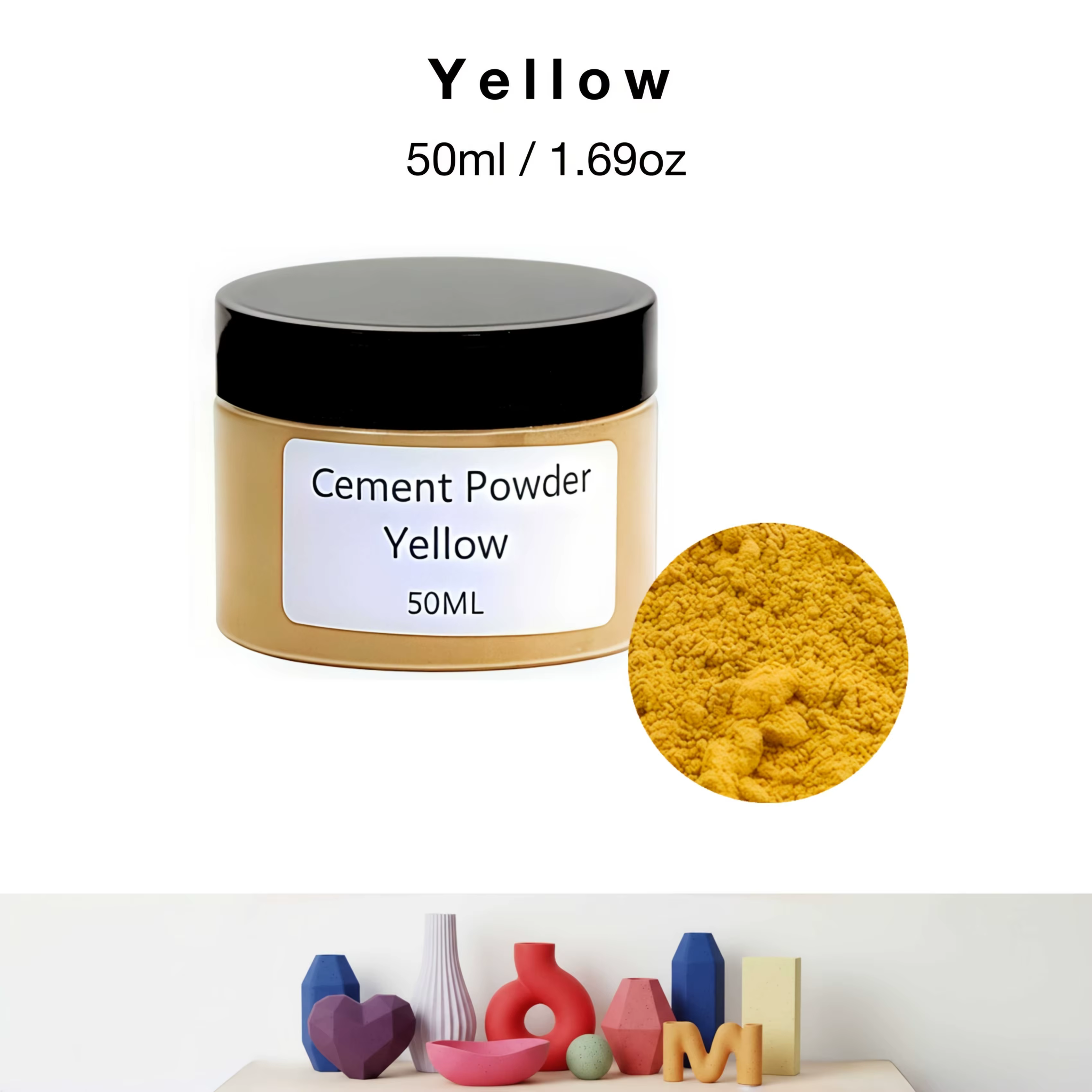 Pigments de gypse 50 ml/1,69 oz, 12 couleurs disponibles - Agents colorants à base d'eau pour le gyp