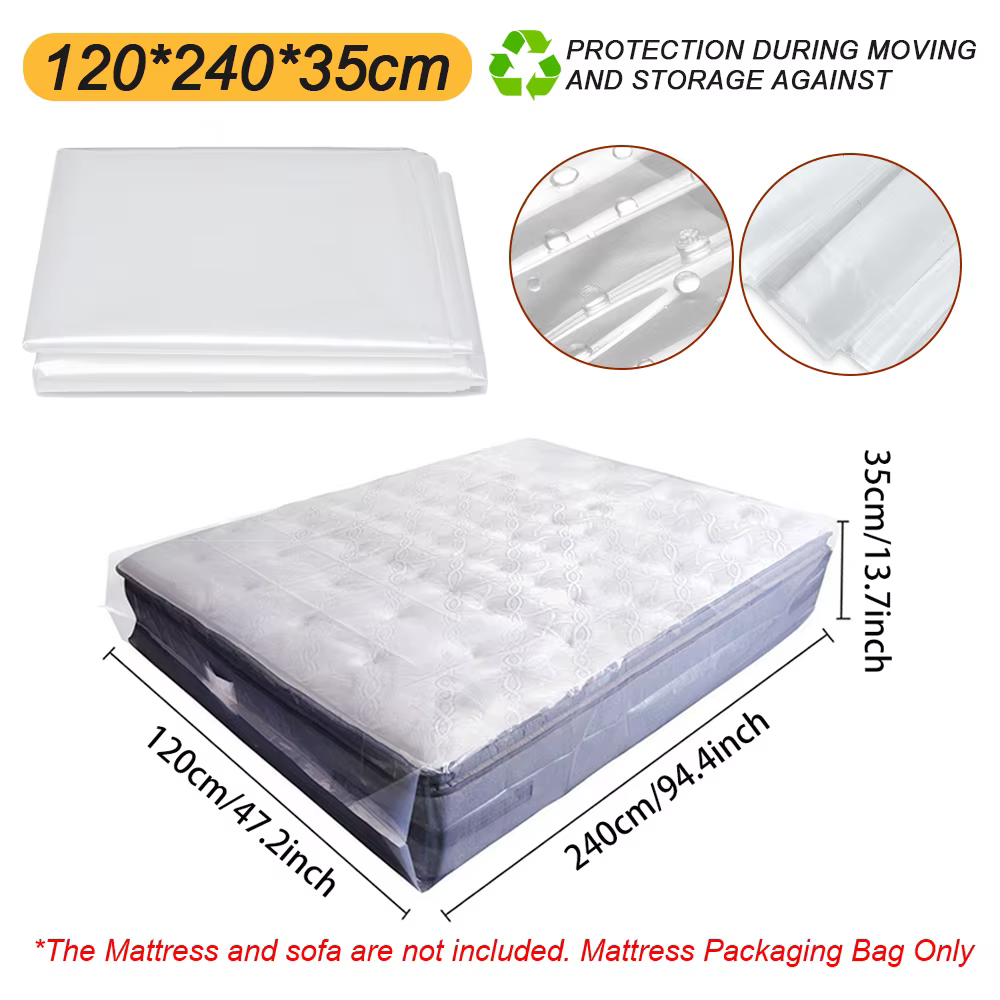 Sac de matelas en plastique, étui de protection pour maison mobile, housse de rangement pour matelas