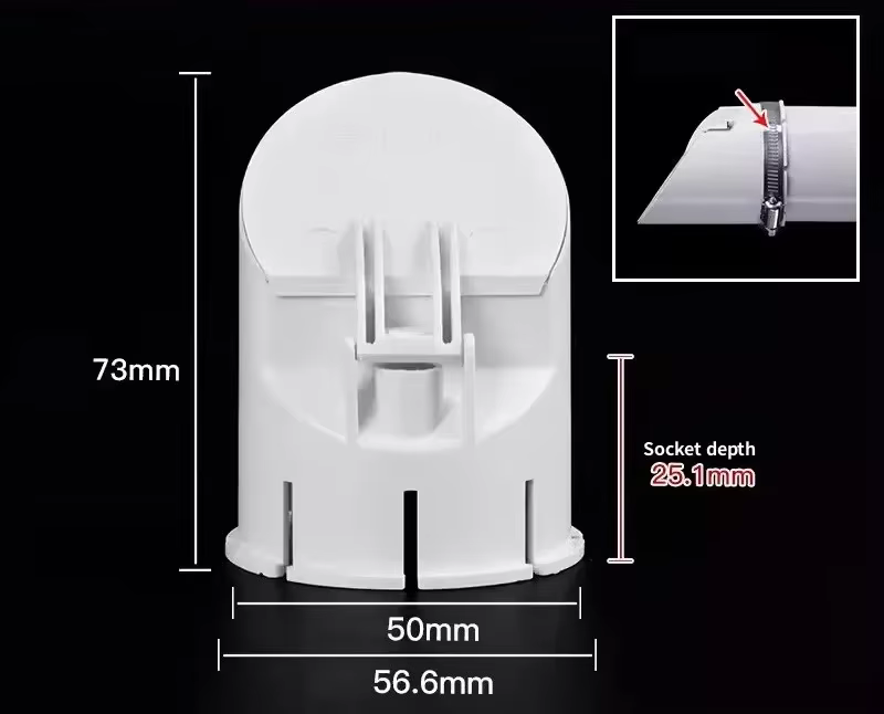 Tuyau de Drainage 50-110mm, Anti-odeur, anti-insectes, couvercle de toit, bouchon de Tube de pluie,