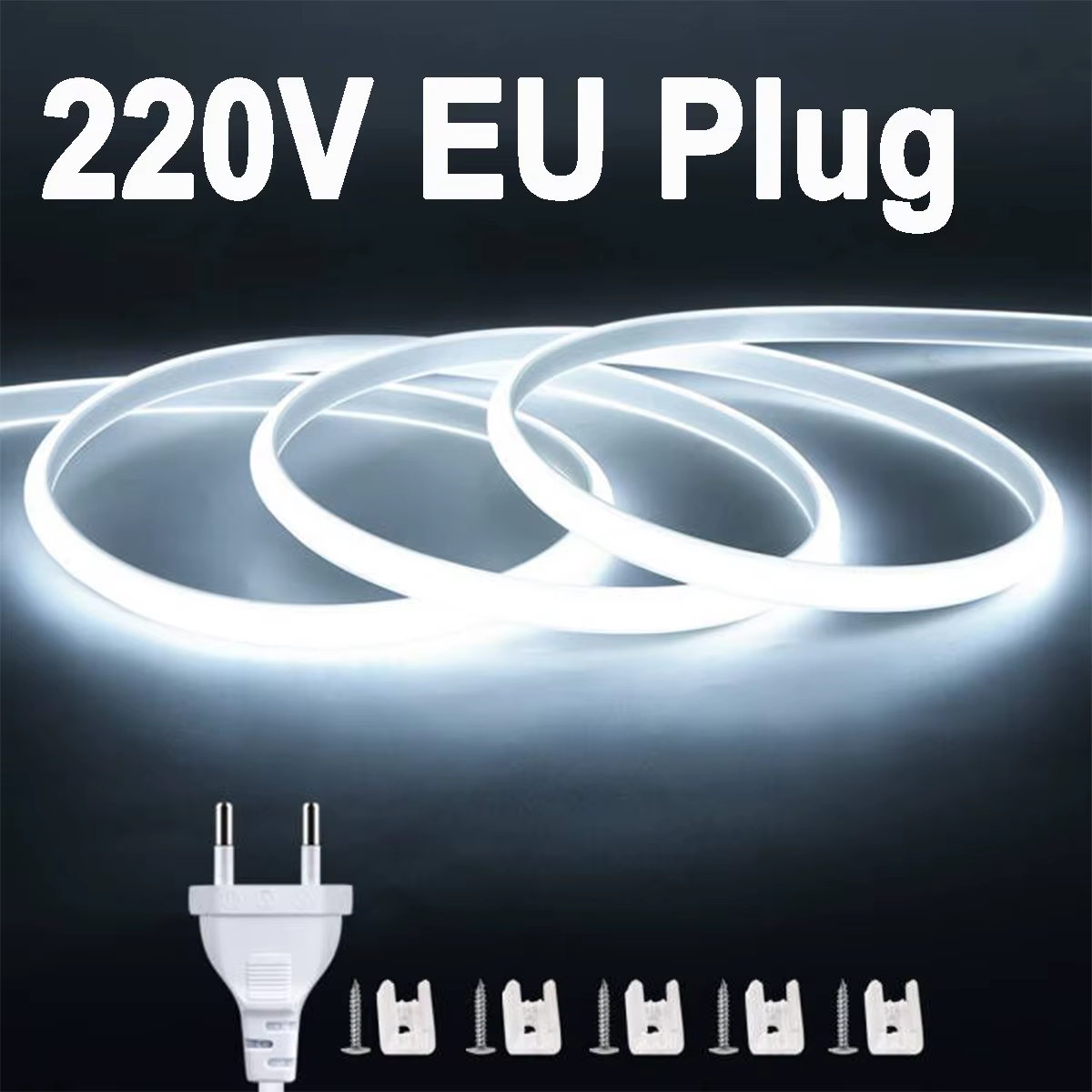 220v ruban Led haute luminosité COB bande Led pour chambre bande Led étanche ruban Flexible lampe po
