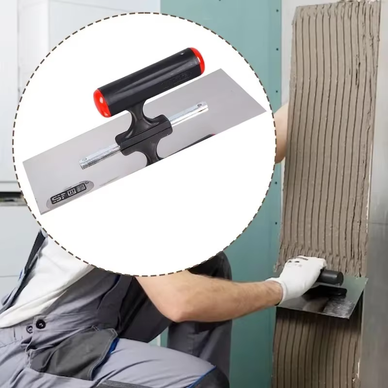 Truelle à plâtre, truelle à ciment, truelle à cloison sèche pour le plâtrage, le raclage, la constru