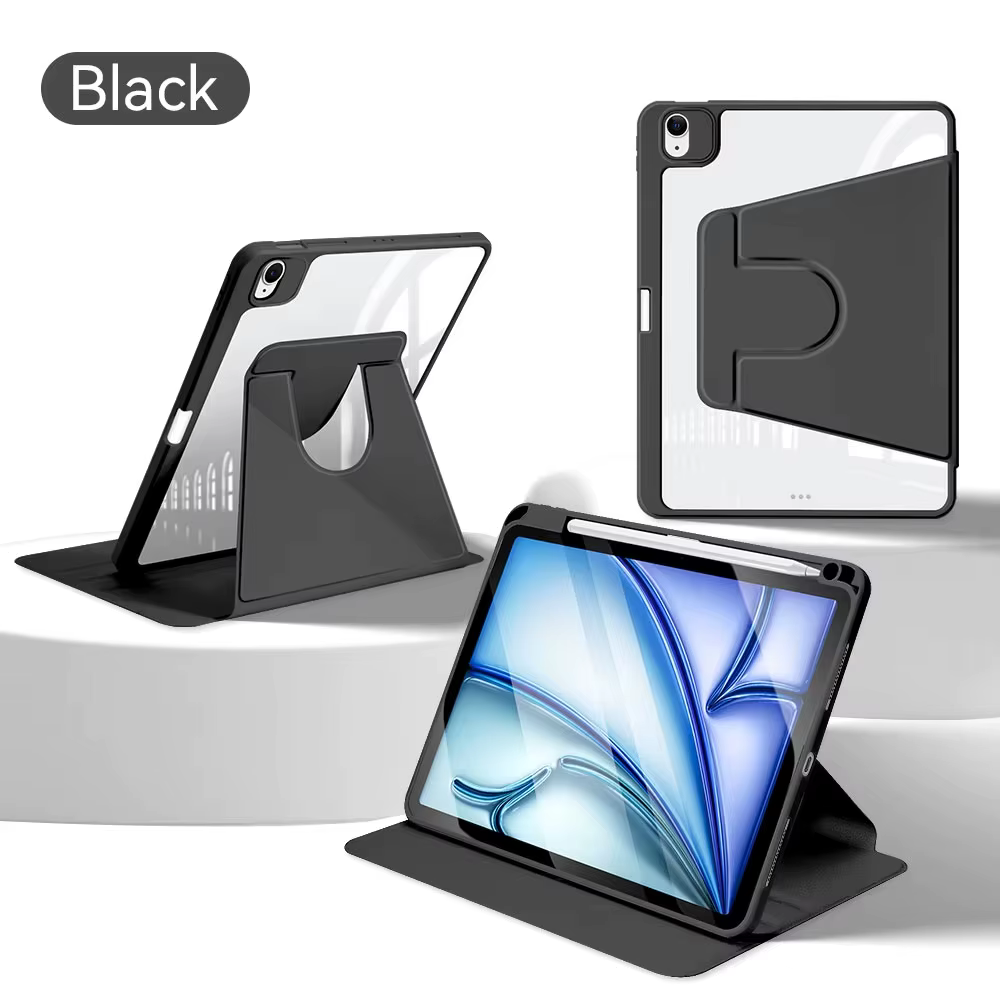 360 ° Housse rotative pour iPad Air 11 M2, étui pour Air 5/4 iPad 10e génération 10,9 pouces Mini