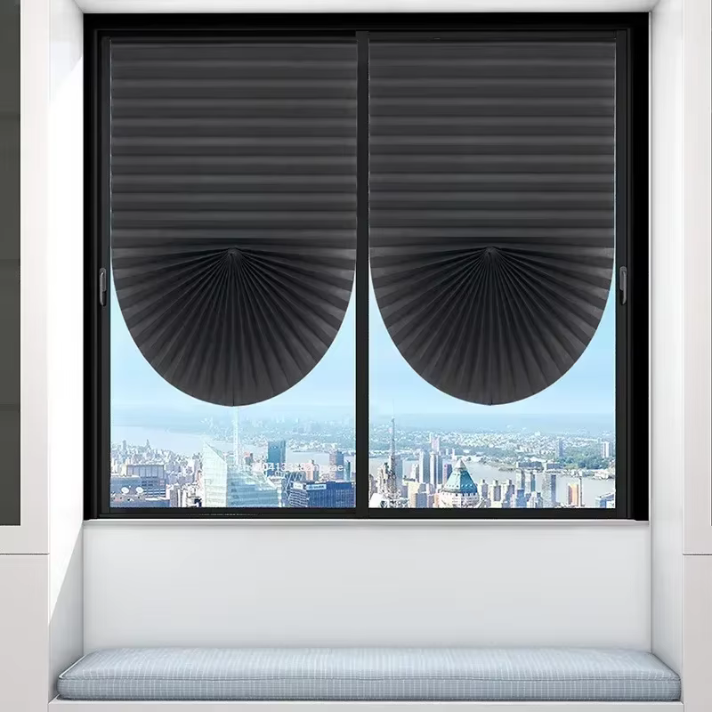 Store occultant pour fenêtre, stores plissés, abat-jour sans fil, filtrage de la lumière, pour salle