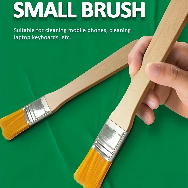 10 pièces pinceaux en nylon, pinceaux de peinture d'art à manche court en bois, pinceaux d'aquarelle
