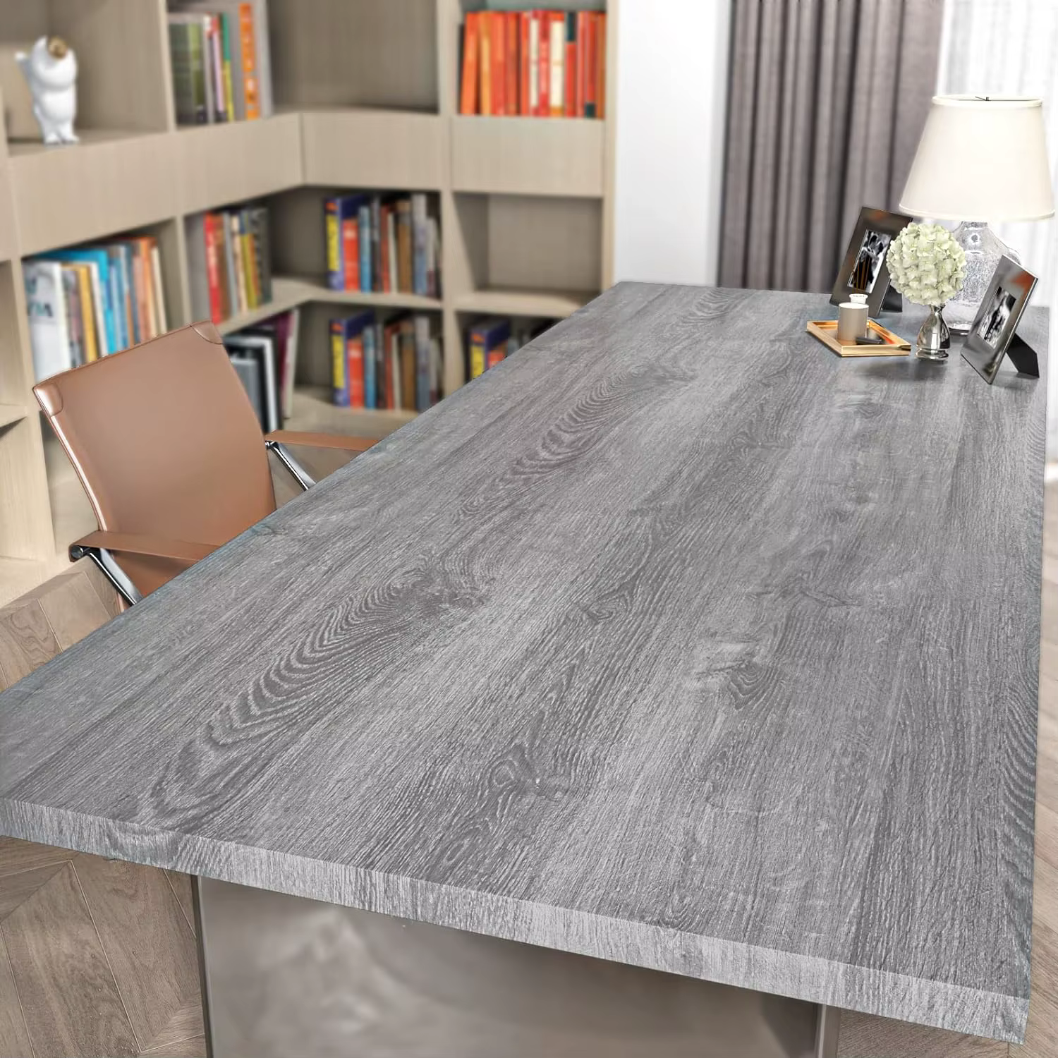 1 rouleau de papier peint en vinyle classique imperméable, autocollant pour portes, armoires, bureau