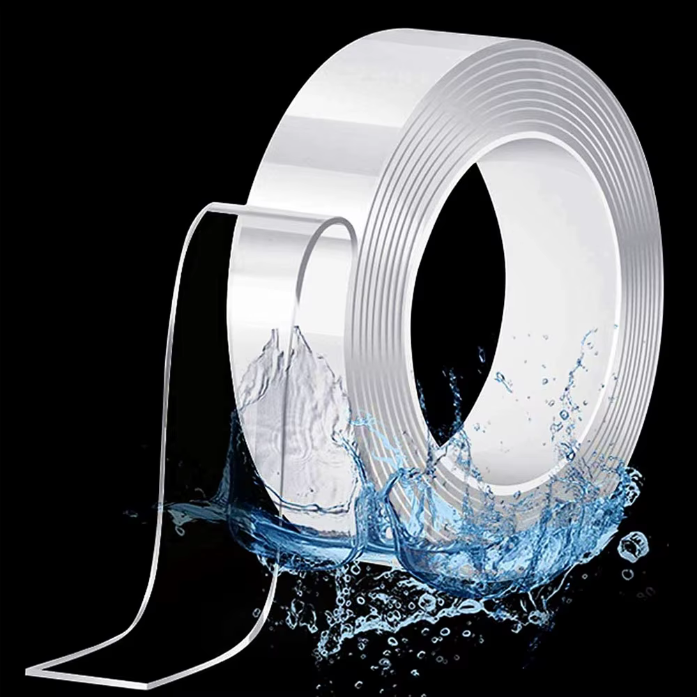 1-10M Bande adhésive Double face Nano, bande adhésive transparente, forte adhérence, polyvalente, ré