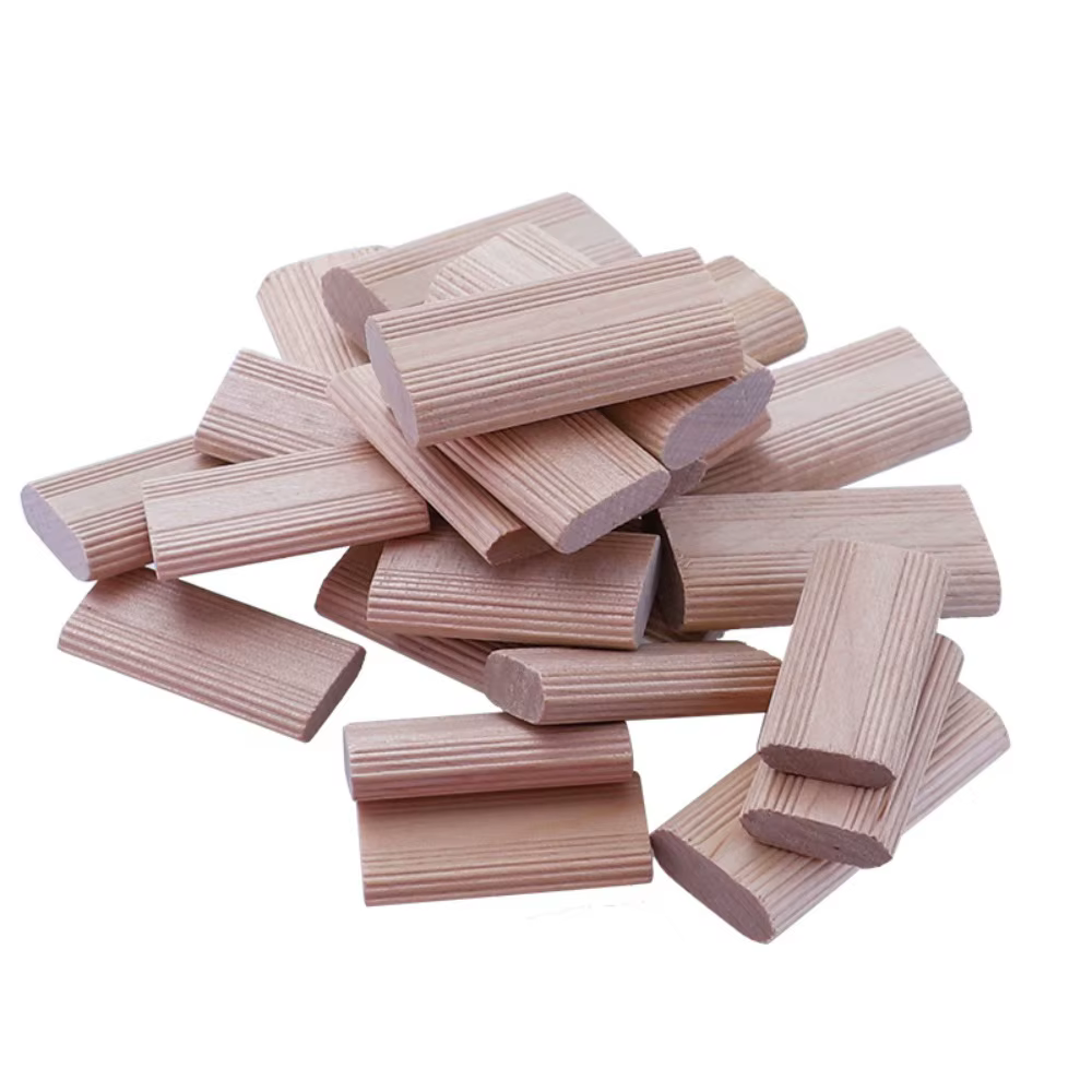 50/100 pièces hêtre bois dominos Tenons menuiserie bouchons bricolage meubles épissage connecteurs c