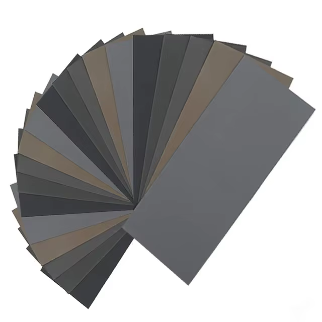 20pc papier de verre ensemble 1000/2000/3000/5000/7000 grain papier abrasif eau/sec papiers de verre
