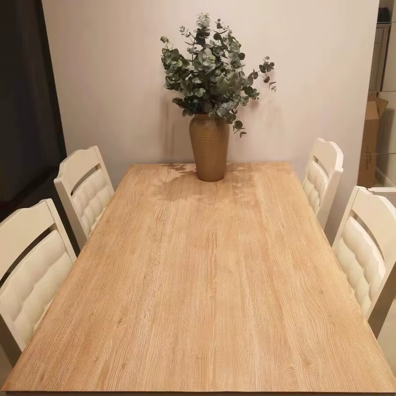1 rouleau de papier peint autocollant en PVC à grain de bois