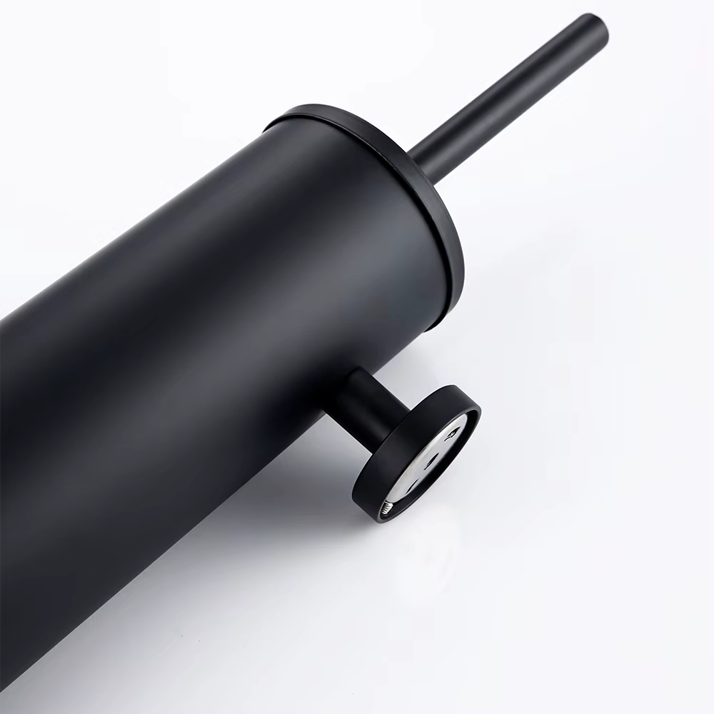Porte-brosse mural en acier inoxydable 304, noir, pour salle de bain, Style moderne, matériau sans nettoyage de toilettes mortes