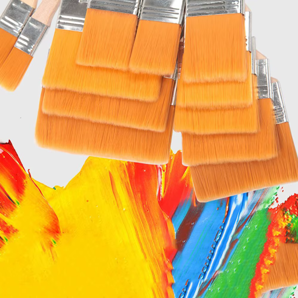 Ensemble de pinceaux à peinture en Nylon à mémoire de forme