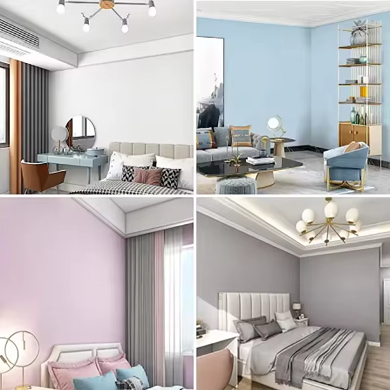 1 rouleau de papier peint macaron auto-adhésif imperméable et résistant aux taches de 40 cm pour la décoration de la chambre à coucher et du salon