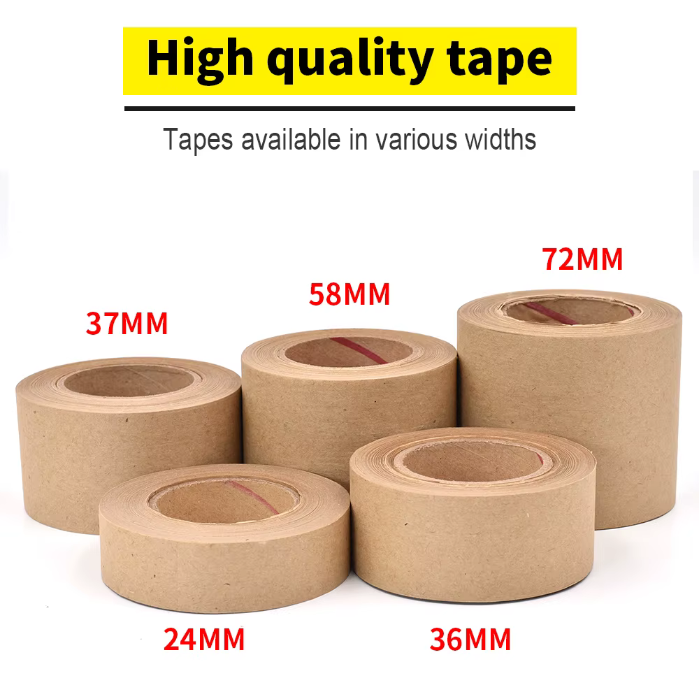 Ruban de papier kraft activé par l'eau