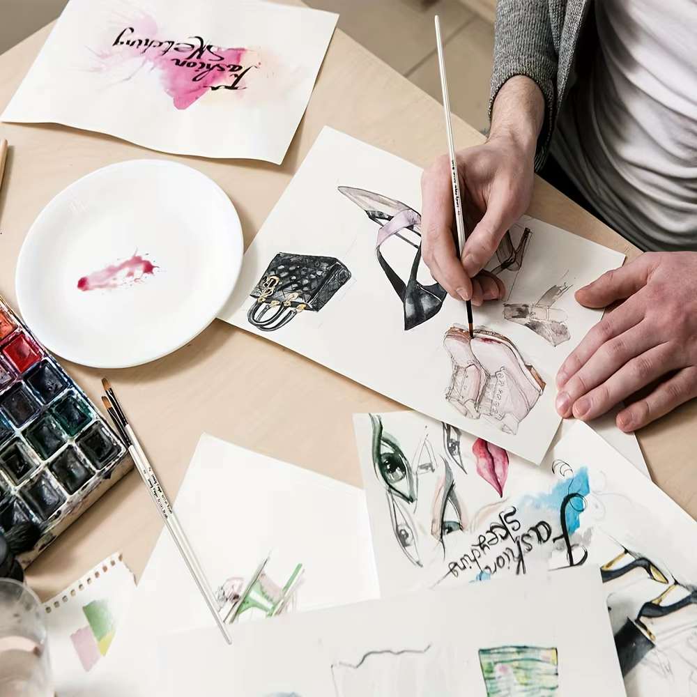 Ensemble de pinceaux de peinture d'artiste