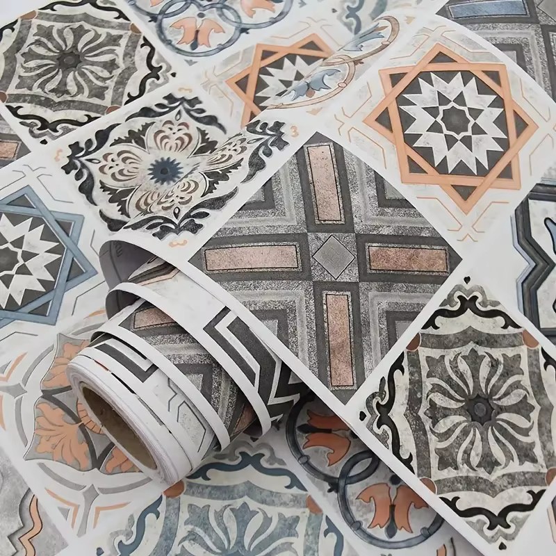 Carrelage 3D étanche armoire papier peint décor à la maison meubles vinyle mur auto-adhésif PVC