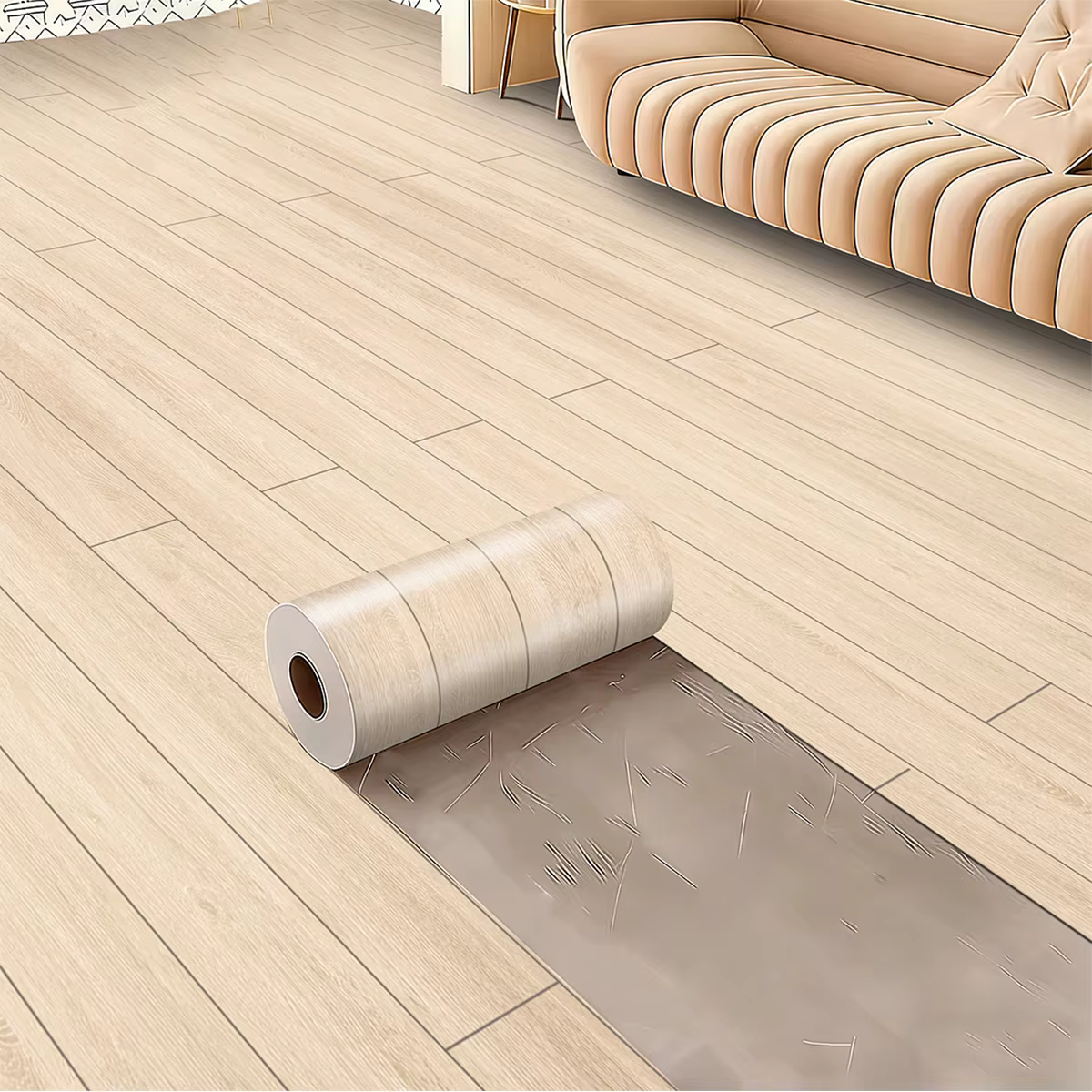 Autocollants de sol auto-adhésifs imperméables de 40 cm, adaptés aux salons, aux salles de bain et aux cuisines, pour décorer facilement les sols de votre maison.