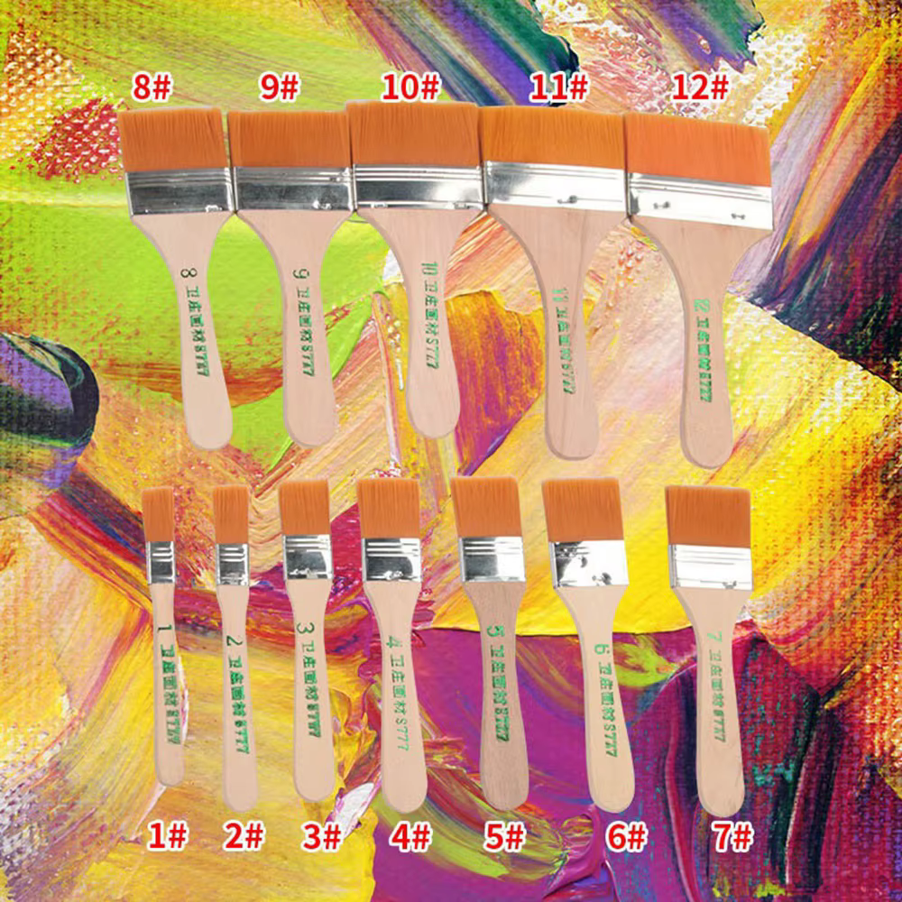 Ensemble de pinceaux à peinture en Nylon à mémoire de forme