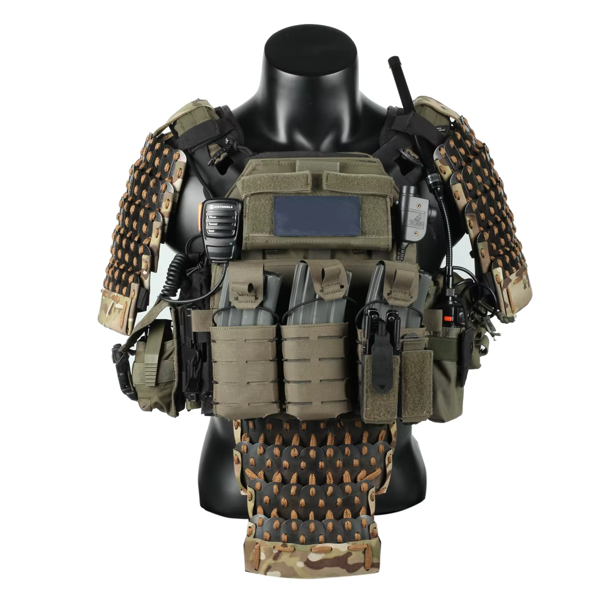 Armor Gladehors-Équipement de protection universel en acier inoxydable, protection métallique pour airsoft et paintball