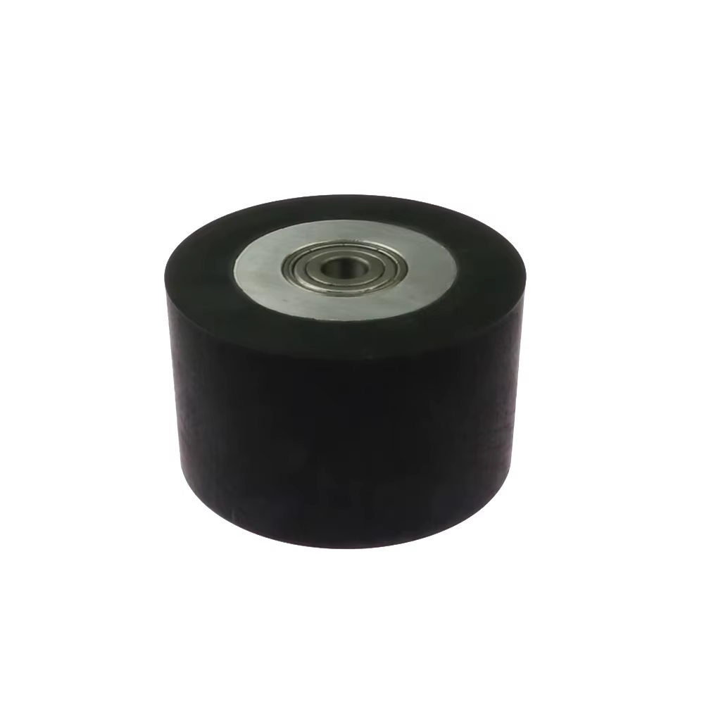 100*50mm/60mm/70mm Surface lisse rouleau en caoutchouc meuleuse à bande roue support tendeur
