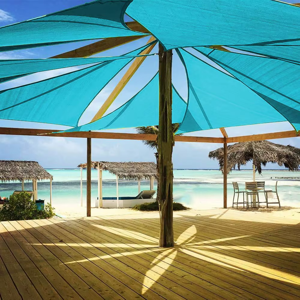 Voile d'ombrage triangulaire imperméable anti-UV pour patio, jardin, cour, piscine, abri de voiture, 3x3x3m 4x4x4m 6x6x6m
