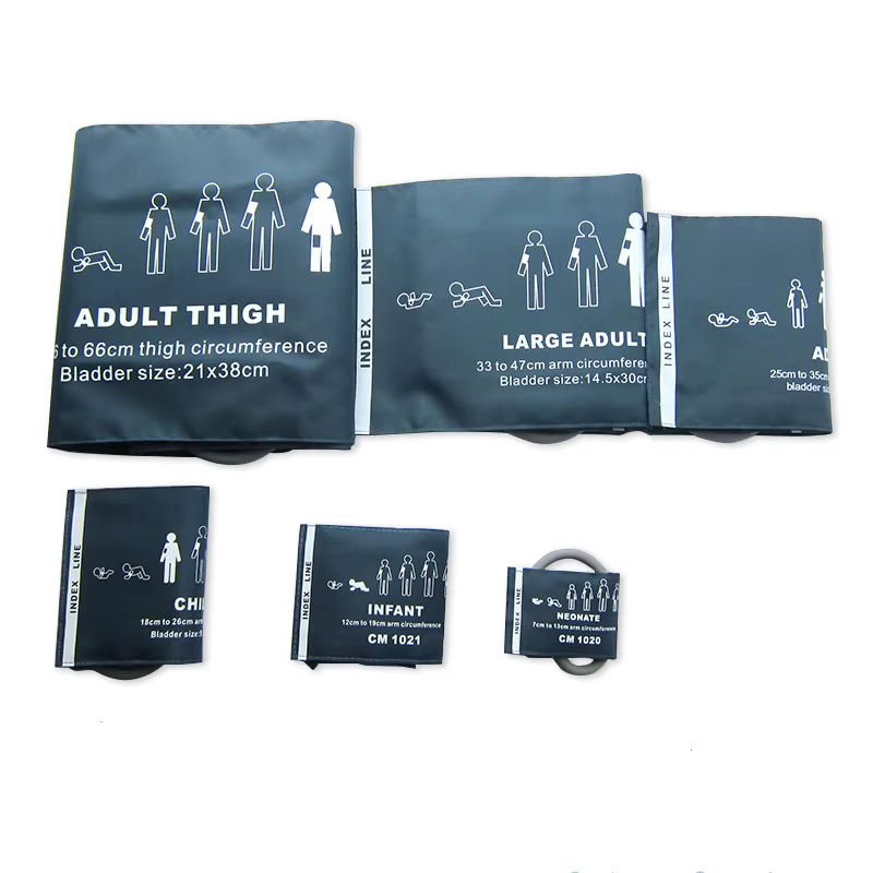 Manchette médicale de pression artérielle pour adultes, ceinture de manchette pour nourrissons et enfants, pour sphygmomanomètres, moniteur NIBP, Tube unique