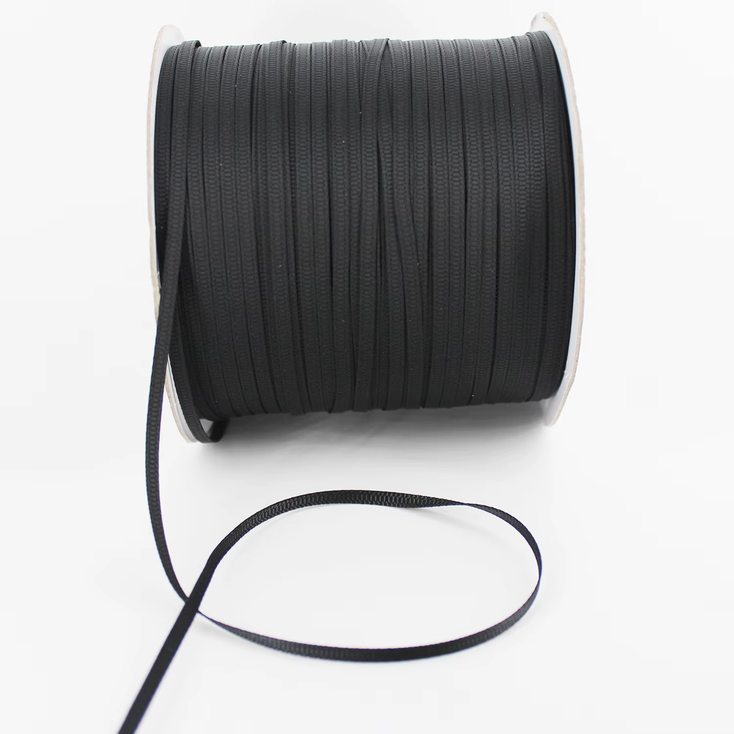 Ruban gros-grain en Polyester de couleur noire