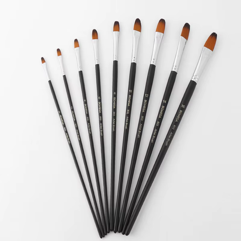 9 pièces/ensemble ensemble de pinceaux à peinture pinceau